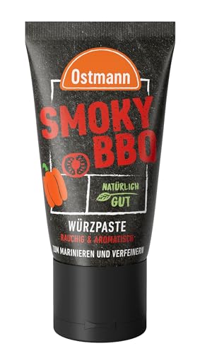 Ostmann Gewürze - Smoky BBQ Würzpaste | Rauchige Barbecue Grillpaste zum Marinieren von Fleisch und Gemüse | Ideal für selbstgemachten BBQ-Ketchup | Aus natürlichen Zutaten | 55 g in der Tube von Ostmann