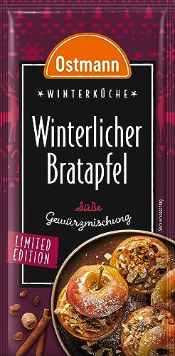 Ostmann Gewürze – Winterlicher Bratapfel Gewürzmischung, für 4 Portionen, süßes Gewürz für Bratapfel, 15 g im Beutel (Verpackungsdesign kann abweichen) von Ostmann