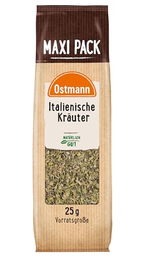 Ostmann Gewürze - Italienische Kräuter gerebelt | Mediterrane Kräutermischung zum Würzen von Tomatensauce, Gemüse- und Fleischgerichten | 25 g im Vorteilsbeutel von Ostmann