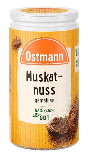 Ostmann Muskatnuss gemahlen 35 g Muskatnuss Gewürz, Muskatnusspulver, aromatisches Gewürz für Gemüse & Kartoffeln, aus der orientalischen Küche, Menge: 1 Stück von Ostmann