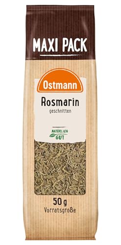 Ostmann Gewürze - Rosmarin geschnitten | Zum Würzen von Kartoffelgratin, Wedges und Fischgerichten | 50 g im Vorteilsbeutel von Ostmann