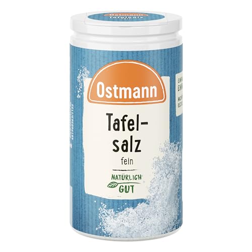 Ostmann Gewürze - Tafelsalz | Feines Speisesalz zum Nachsalzen | Mit praktischem Streuaufsatz | Natürliche Zutaten | 90 g in der Streudose von Ostmann