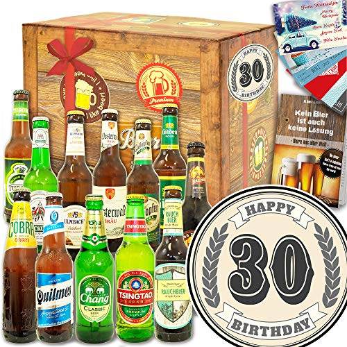 30. Geburtstag / 12x Biere Welt und DE / 50ter Geburtstag Geschenke von ostprodukte-versand