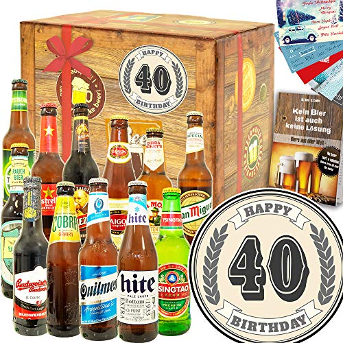 40. Geburtstag / 12x Biere der Welt / 60 Geburtstag Geschenk von ostprodukte-versand