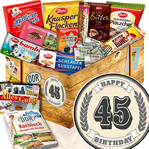 45. Geburtstagsgeschenk - Geschenkidee DDR Schoko - Zum 45 Geburtstag Oma von ostprodukte-versand