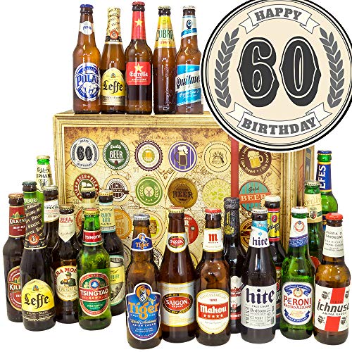 60. Geburtstag - 24 Weltbiere - Geschenke 60. Geburtstag - Bier Adventskalender 2023 von ostprodukte-versand