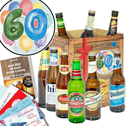 60. Geburtstag + Biere der Welt + Geschenke zum 60 Geburtstag von ostprodukte-versand