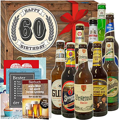 60. Geburtstag/Geschenke zum 60 Geburtstag Männer/Deutsches Bier Set von ostprodukte-versand