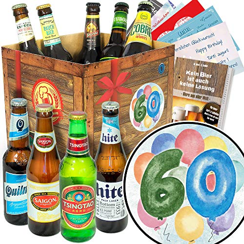 60. Geburtstag/Biere der Welt/Geschenke zum 60 Geburtstag von ostprodukte-versand