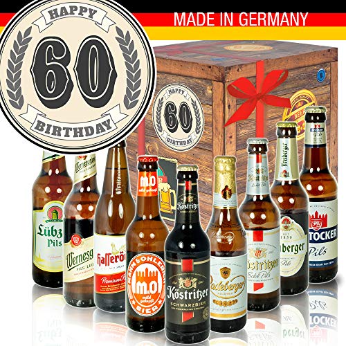 60. Geburtstag - Männer Geschenke 60. Geburtstag - Biere aus Ostdeutschland von ostprodukte-versand