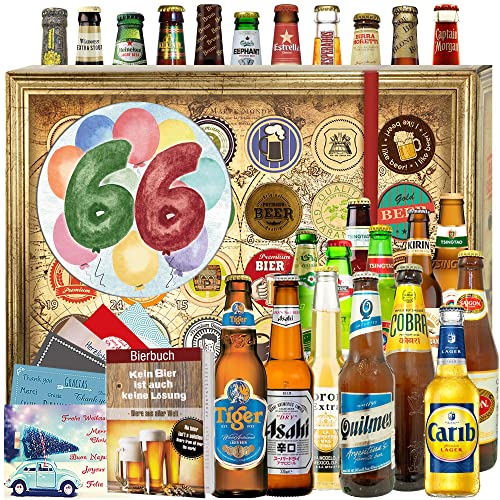 66. Jubiläumsgeschenk / 24 Biere aus der Welt im Adventskalender/Biere aus der Welt 2024 2025 von ostprodukte-versand