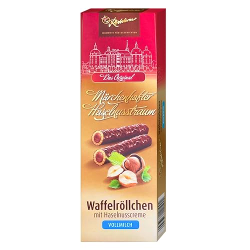 6x Rotstern Waffelröllchen - Märchenhafter Haselnusstraum von ostprodukte-versand