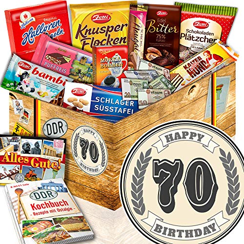 70. Geburtstagsgeschenk - Korb DDR Schoko - 70-Geburtstag Geschenk Frauen von ostprodukte-versand