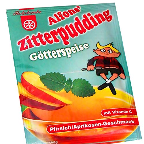 Rotplombe Alfons Zitterpudding Götterspeise Pfirsich-Aprikose von ostprodukte-versand