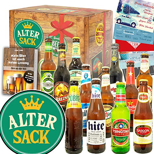 Alter Sack + Bier Geschenk Männer + 12x Biere Welt von ostprodukte-versand