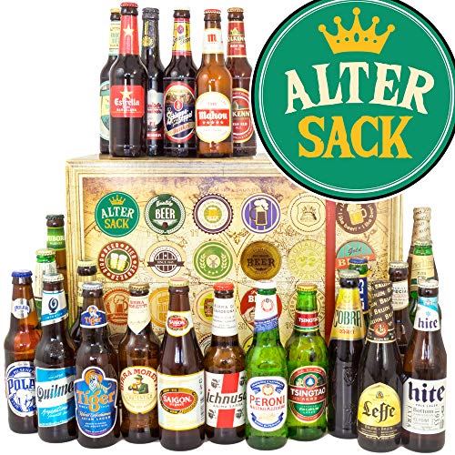 Alter Sack - 24 Biersorten der Welt - Männer witzige Geschenke - Biere der Welt Adventskalender 2024 2025 von ostprodukte-versand