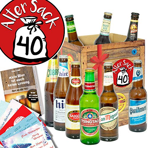 Alter Sack 40 ++ Geschenk Mann 40 ++ Biere aus aller Welt von ostprodukte-versand