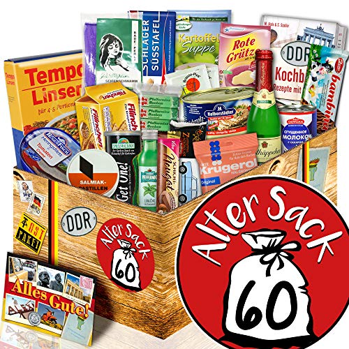 Alter Sack 60 + Männer Set + Geschenk DDR Spezialitäten von ostprodukte-versand