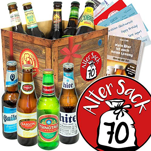 Alter Sack 70 - Biere aus der Welt - Geschenk für Herren von ostprodukte-versand