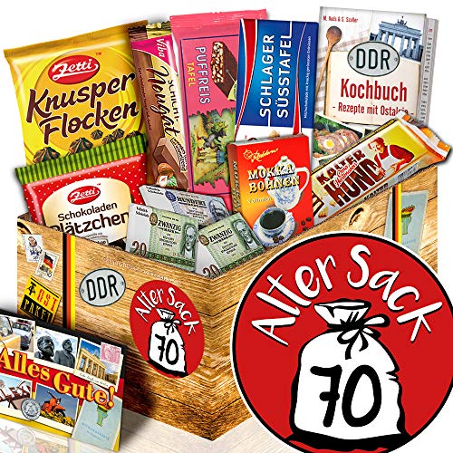 Alter Sack 70 - DDR Schokoladen Geschenk - Geschenk für Herren von ostprodukte-versand