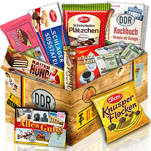 DDR Geschenkbox Schokolade/Geschenkset zu Geburtstag für Männer von ostprodukte-versand