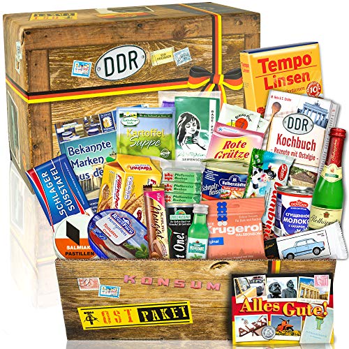 "DDR SPEZIALITÄTEN BOX" Waren DDR/Geschenkidee Geburtstag für Sie von ostprodukte-versand