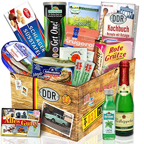 „DDR SPEZIALITÄTEN BOX“ Waren DDR/Geschenk für Freundin zu Geburtstag Schokolade von ostprodukte-versand