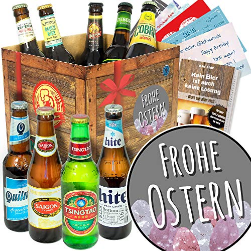 Frohe Ostern/Geschenke für Ihn zu Ostern/Biere aus alles Welt von ostprodukte-versand