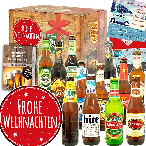 Frohe Weihnachten + Weihnachts Geschenk für Frauen + Bier Paket Welt von ostprodukte-versand