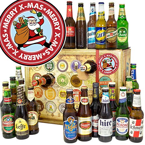 Weihnachtsmann + Bier Adventskalender 2023 + Biere aus aller Welt von ostprodukte-versand