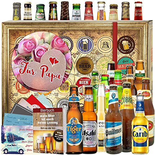 Für Papa/Bierbox/Biere der Welt/Geschenkidee Papa/Adventskalender 2024 2025 Bier Männer von ostprodukte-versand