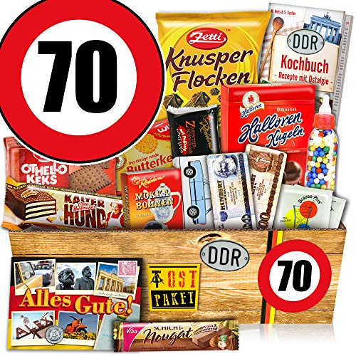 Geschenk Box L - Geburtstag 70 - Geschenke Opa - Süssigkeiten Box von ostprodukte-versand