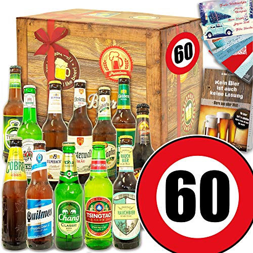 Geschenk 60. ++ 12er Bier Set Welt & DE ++ Geschenke 60 Geburtstag von ostprodukte-versand