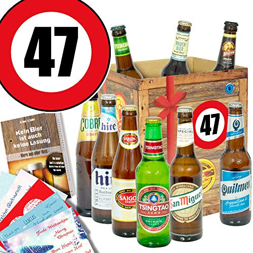 Geschenk für Männer zum 47. / Biere Welt/Bier Geschenk von ostprodukte-versand