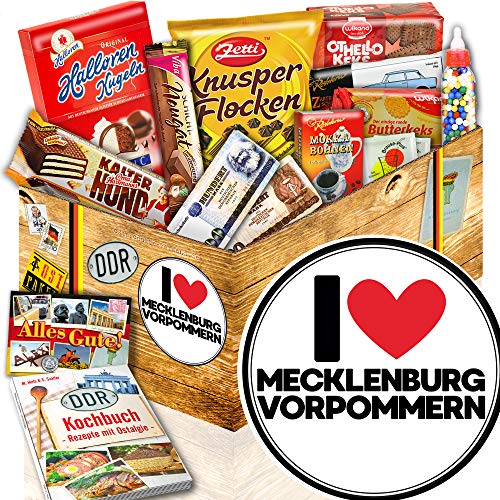 I Love Mecklenburg-Vorpommern - DDR Süßigkeiten - Mecklenburg-Vorpommern Paket von ostprodukte-versand