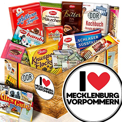 I Love Mecklenburg-Vorpommern - Mecklenburg-Vorpommern - Präsent Schoko DDR von ostprodukte-versand