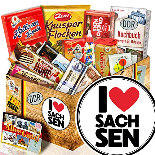 I Love Sachsen/Süßigkeiten Ostpaket/Geschenkset Sachsen von ostprodukte-versand