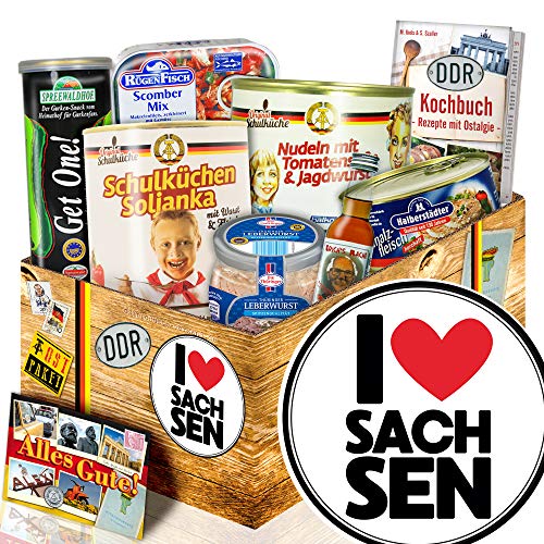 I Love Sachsen - ostprodukte Paket - Geschenk Sachsen - DDR Paket von ostprodukte-versand