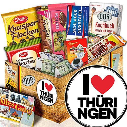 I Love Thüringen + Thüringen Geschenk + Ostpaket DDR Schokolade von ostprodukte-versand