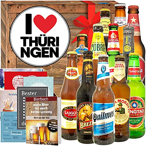 I Love Thüringen/Thüringen Geschenk / 12 Biersorten aus der Welt von ostprodukte-versand