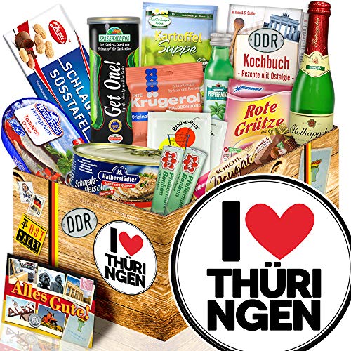 I Love Thüringen/Thüringen Geschenkset/Spezialitäten Box Ostpaket von ostprodukte-versand