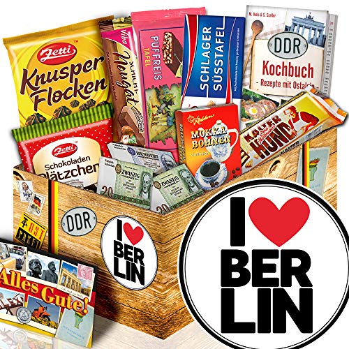 I love Berlin - witzige Geschenke Berlin - Nostalgieset Schokolade von ostprodukte-versand