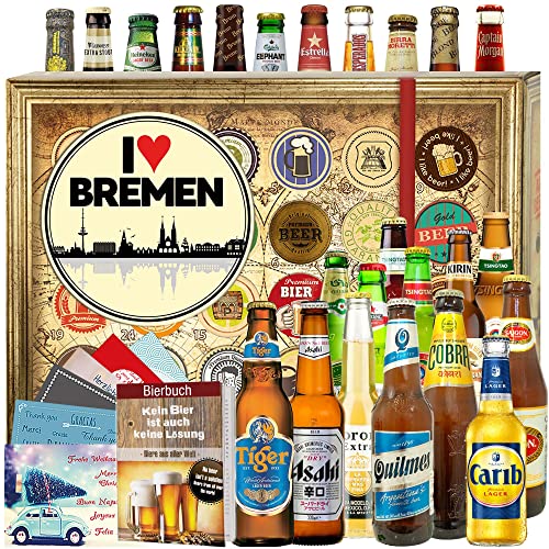 I love Bremen - Bier Adventskalender 2024 2025 - Biere der WELT von ostprodukte-versand