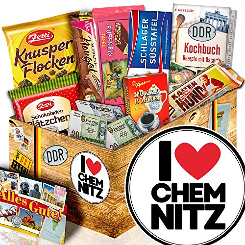 I love Chemnitz/Chemnitz Geschenkkorb/Schokolade Box DDR von ostprodukte-versand