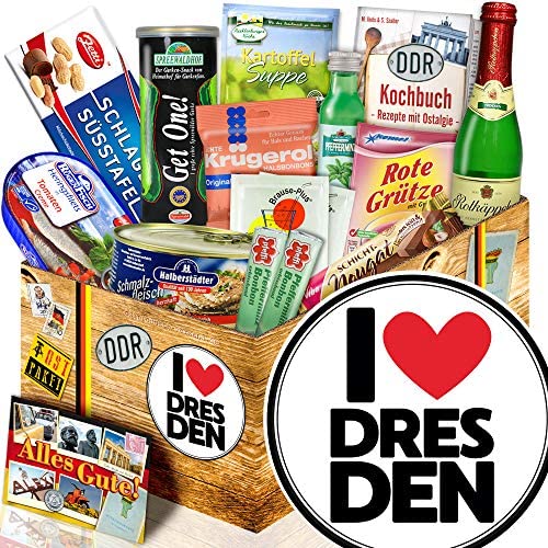 I love Dresden/Geschenkset Dresden/DDR Spezialitäten Ostpaket von ostprodukte-versand