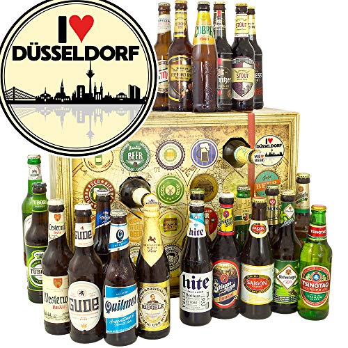 I love Düsseldorf - Weihnachtskalender 2024 2025 Bier - Bierbox DE und Welt von ostprodukte-versand