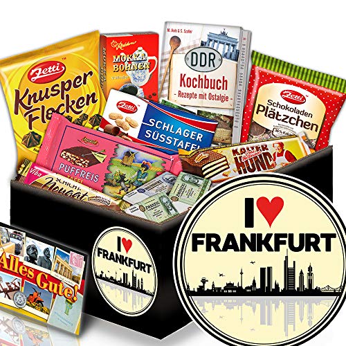 I love Frankfurt + Geschenkbox I love Frankfurt + Schokolade aus der DDR von ostprodukte-versand