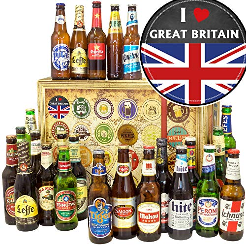 I love Great Britain - Geschenkidee England - Biere der Welt - 24x - Weihnachtskalender 2024 2025 für Ihn Bier von ostprodukte-versand