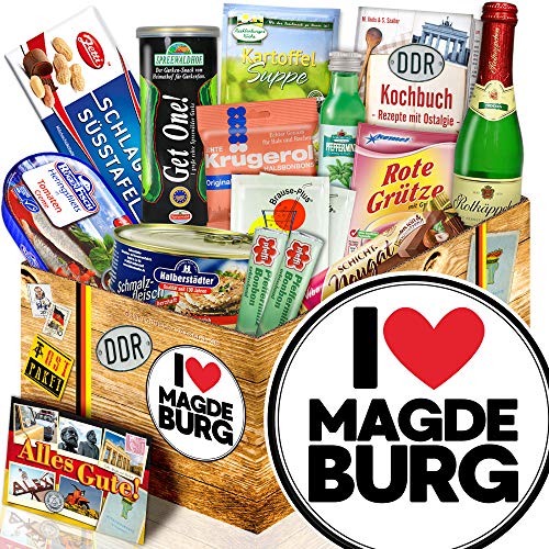 I love Magdeburg/Geschenk Magdeburg/Spezialitäten Box DDR von ostprodukte-versand