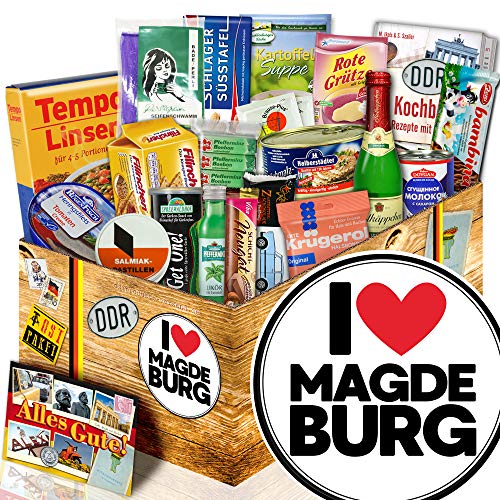 I love Magdeburg - Magdeburg Geschenk - Nostalgieset Spezialitäten von ostprodukte-versand